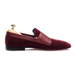 Double Monk Mixed Texture Loafer // Bordeaux (Euro: 44)