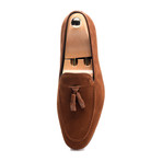 Tassel Stitched Smoking Slipper // Brown (Euro: 44)