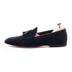 Tassel Stitched Smoking Slipper // Navy (Euro: 45)