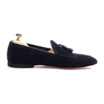 Tassel Stitched Smoking Slipper // Navy (Euro: 44)