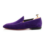 Piped Smoking Slipper // Purple (Euro: 45)