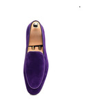 Piped Smoking Slipper // Purple (Euro: 43)