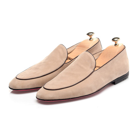 Piped Smoking Slipper // Beige (Euro: 39)