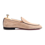 Piped Smoking Slipper // Beige (Euro: 45)