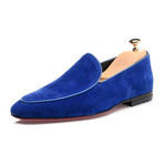 Piped Smoking Slipper // Dark Blue (Euro: 41)