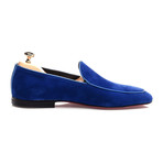 Piped Smoking Slipper // Dark Blue (Euro: 43)