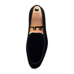 Piped Smoking Slipper // Black (Euro: 42)