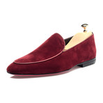 Piped Smoking Slipper // Bordeaux (Euro: 44)