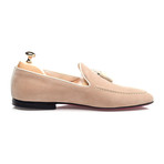 Tassel Stitched Smoking Slipper // Beige (Euro: 42)