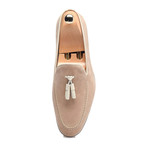 Tassel Stitched Smoking Slipper // Beige (Euro: 40)