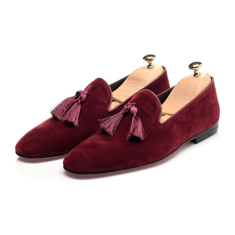 Tassel Smoking Slipper // Bordeaux (Euro: 39)