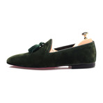 Tassel Smoking Slipper // Dark Green (Euro: 42)