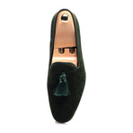 Tassel Smoking Slipper // Dark Green (Euro: 40)