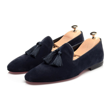 Tassel Smoking Slipper // Navy (Euro: 39)