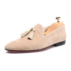 Tassel Smoking Slipper // Beige (Euro: 41)