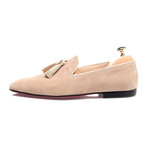 Tassel Smoking Slipper // Beige (Euro: 45)