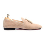 Tassel Smoking Slipper // Beige (Euro: 39)