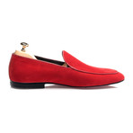 Piped Smoking Slipper // Red (Euro: 39)