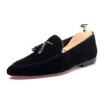 Tassel Stitched Smoking Slipper // Black (Euro: 42)