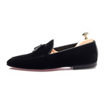 Tassel Stitched Smoking Slipper // Black (Euro: 40)