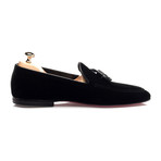 Tassel Stitched Smoking Slipper // Black (Euro: 44)