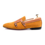 Double Monk Mixed Texture Loafer // Yellow (Euro: 43)