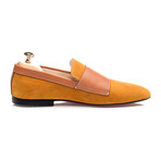 Double Monk Mixed Texture Loafer // Yellow (Euro: 42)