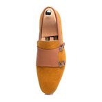 Double Monk Mixed Texture Loafer // Yellow (Euro: 42)