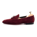 Tassel Stitched Smoking Slipper // Bordeaux (Euro: 43)