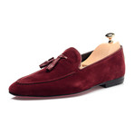 Tassel Stitched Smoking Slipper // Bordeaux (Euro: 43)