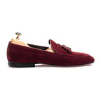 Tassel Stitched Smoking Slipper // Bordeaux (Euro: 43)