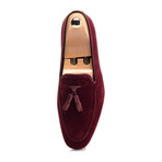 Tassel Stitched Smoking Slipper // Bordeaux (Euro: 43)