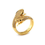 Jungl Julz Twin-Headed Snake Ring