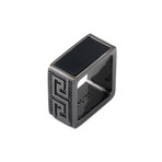 Blackout Onyx Square Ring (Size 7)