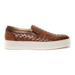 Woven Slip-On Sneaker // Brown (Euro: 43)