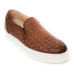 Woven Slip-On Sneaker // Brown (Euro: 43)