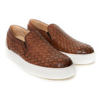 Woven Slip-On Sneaker // Brown (Euro: 43)