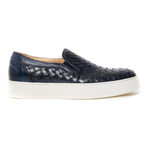 Woven Slip-On Sneaker // Navy (Euro: 40)