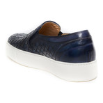 Woven Slip-On Sneaker // Navy (Euro: 40)