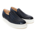 Woven Slip-On Sneaker // Navy (Euro: 40)