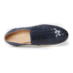 Woven Slip-On Sneaker // Navy (Euro: 40)