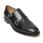 Cap-Toe Monkstrap // Black Goodyear (Euro: 44)