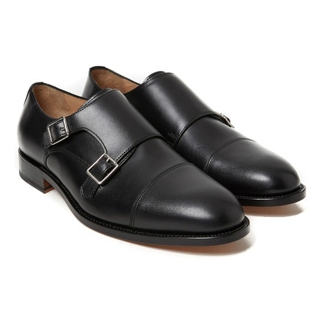 Cap-Toe Monkstrap // Black Goodyear (Euro: 40)