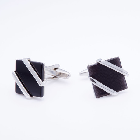 Paralleled Stained Glass Cufflink
