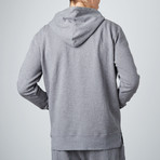 Zip Pullover Hoodie // Grey (L)