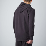 Zip Pullover Hoodie // Black (XL)