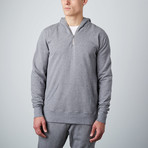 Zip Pullover Hoodie // Grey (L)