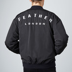 Feather London Bomber // Black (M)