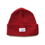 Merino Wool Beanie // Cardinal Red