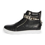 Zeus High-Top Textured Sneaker // Black (US: 12)